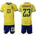 Brasilien VM 2026 Ederson Moraes #23 Hemmatröja Brasilien VM 2026 Ederson Moraes #23 Hemmatröja